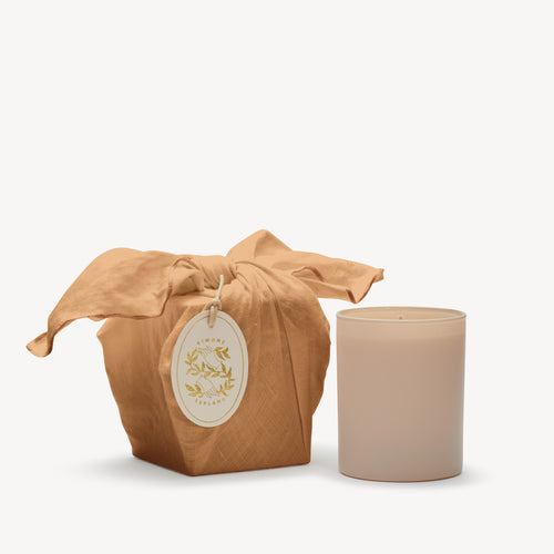 Pastoral Candle with Cotton Wrap Honey