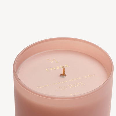 Ember Candle with Marbleized Silk Wrap